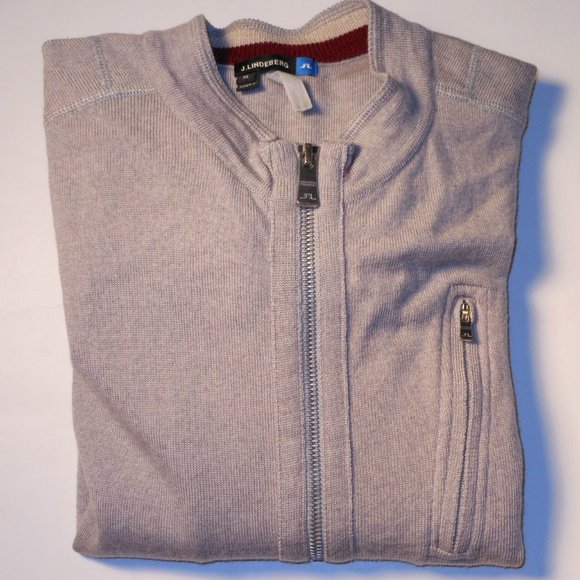 J LINDEBERG front zip wool sweat shirt - Picture 8 of 8